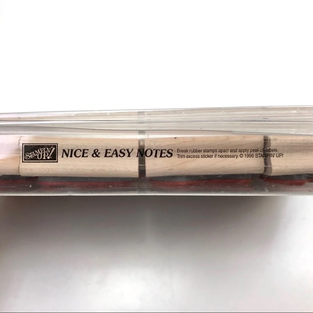 Stampin’ Up 8 piece Stamp Set Nice and Easy Notes